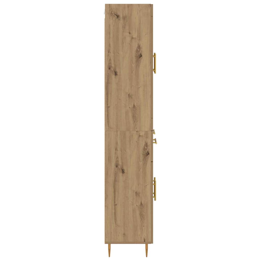 Highboard Artisan Egetræ 69,5 x 34 x 180 cm Konstrueret træ