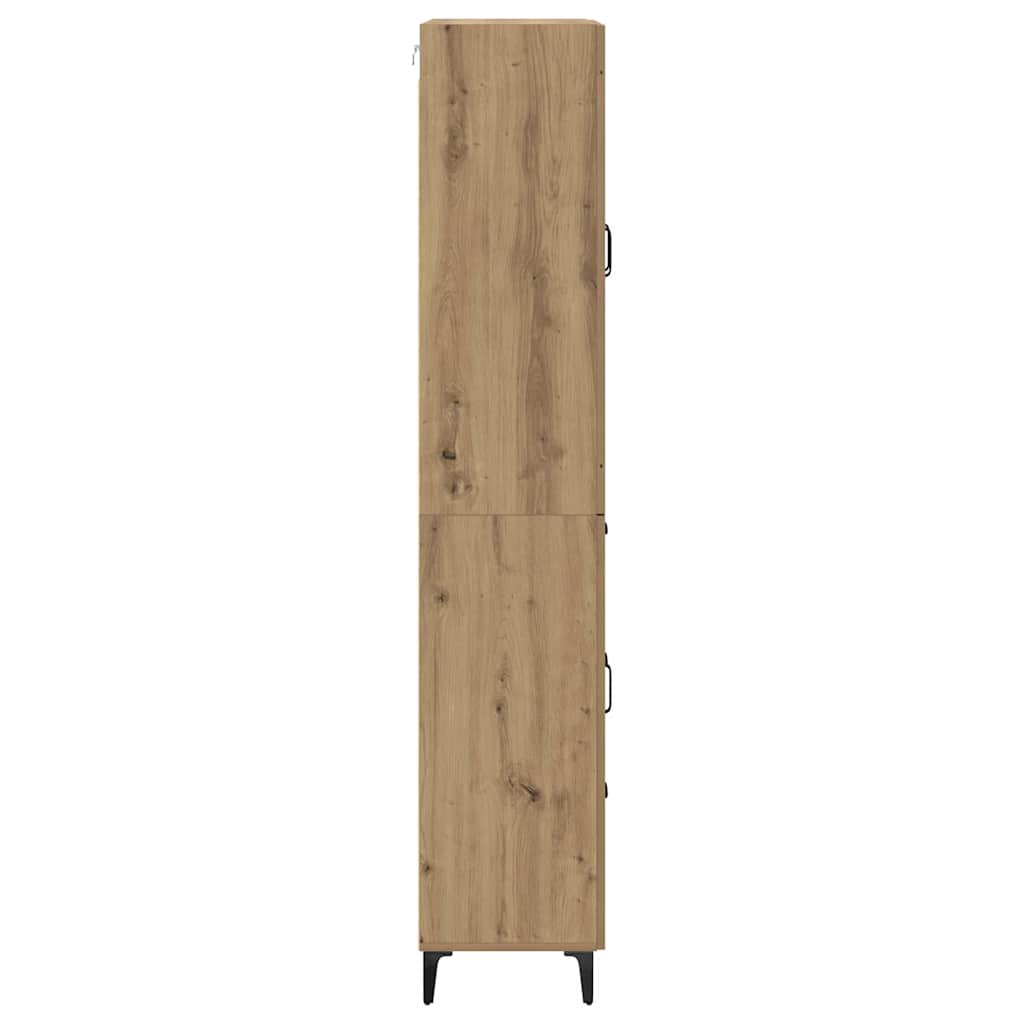 Highboard Artisan Egetræ 69,5 x 34 x 180 cm Konstrueret træ
