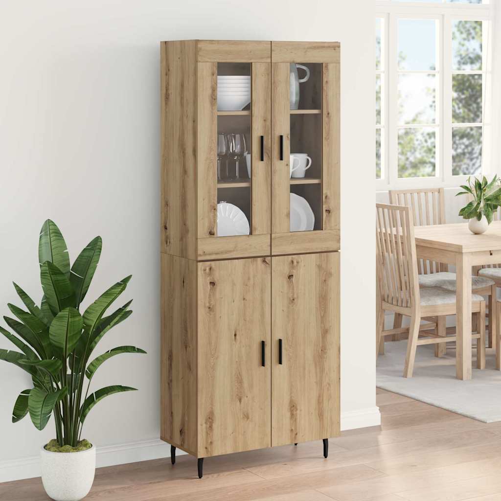 Highboard 2 stk. Artisan Egetræ 69,5 x 34 x 180 cm