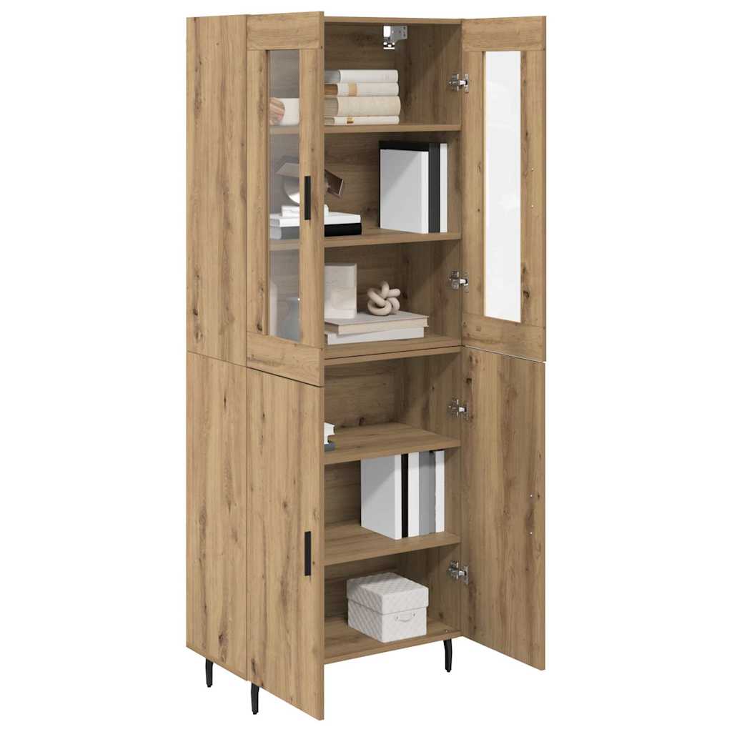 Highboard 2 stk. Artisan Egetræ 69,5 x 34 x 180 cm