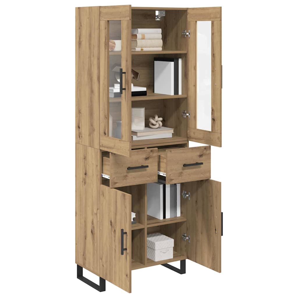 Highboard 2 stk. Artisan Egetræ 69,5 x 34 x 180 cm