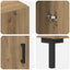 Highboard Artisan Egetræ 69,5 x 34 x 180 cm Konstrueret træ