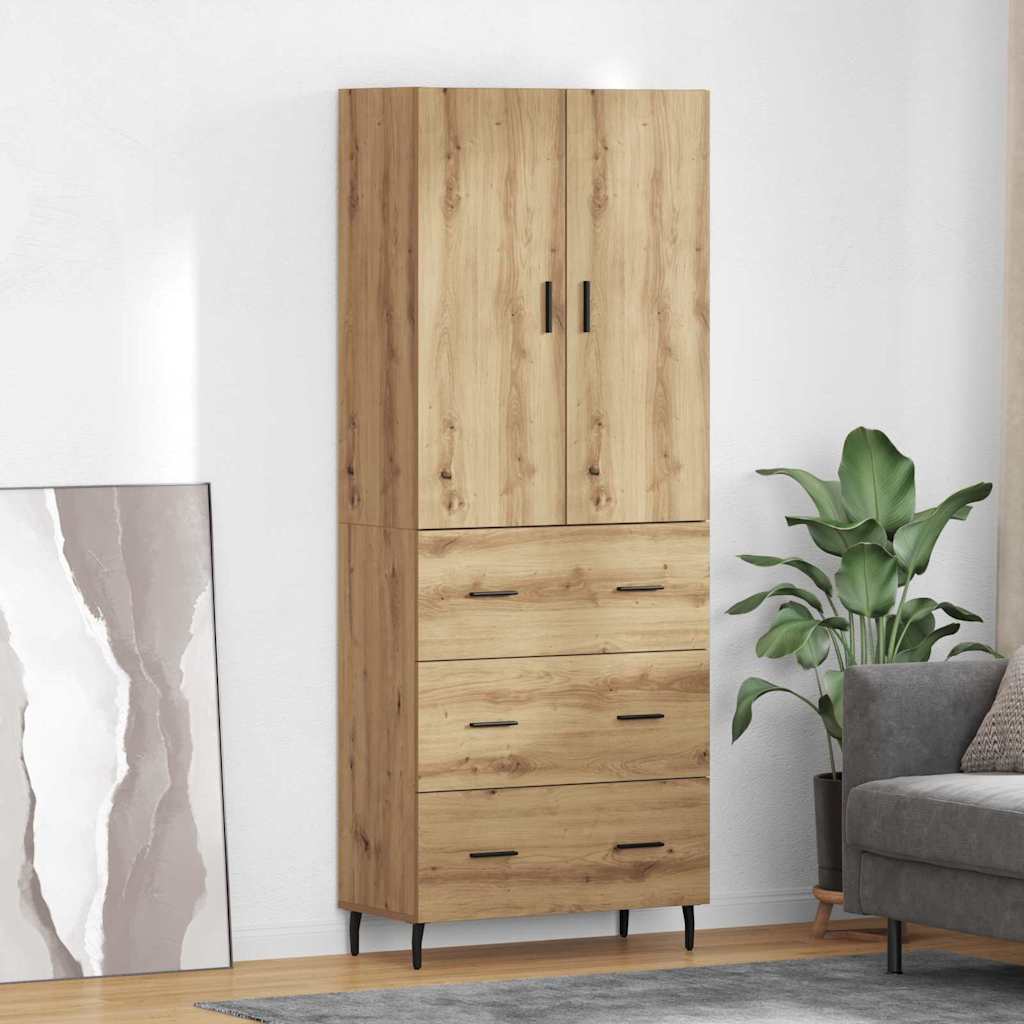 Highboard 2 stk. Artisan Egetræ 69,5 x 34 x 180 cm