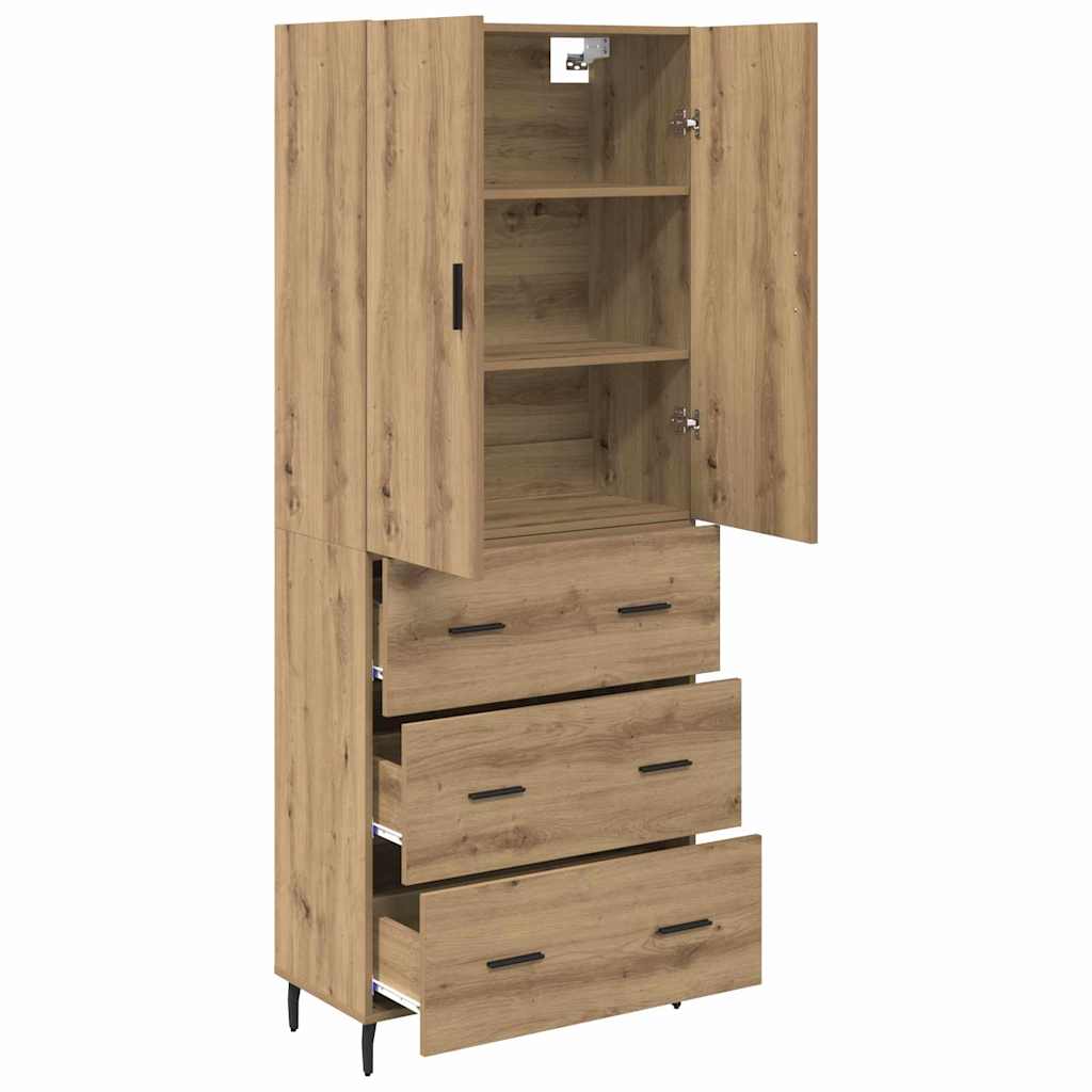 Highboard 2 stk. Artisan Egetræ 69,5 x 34 x 180 cm