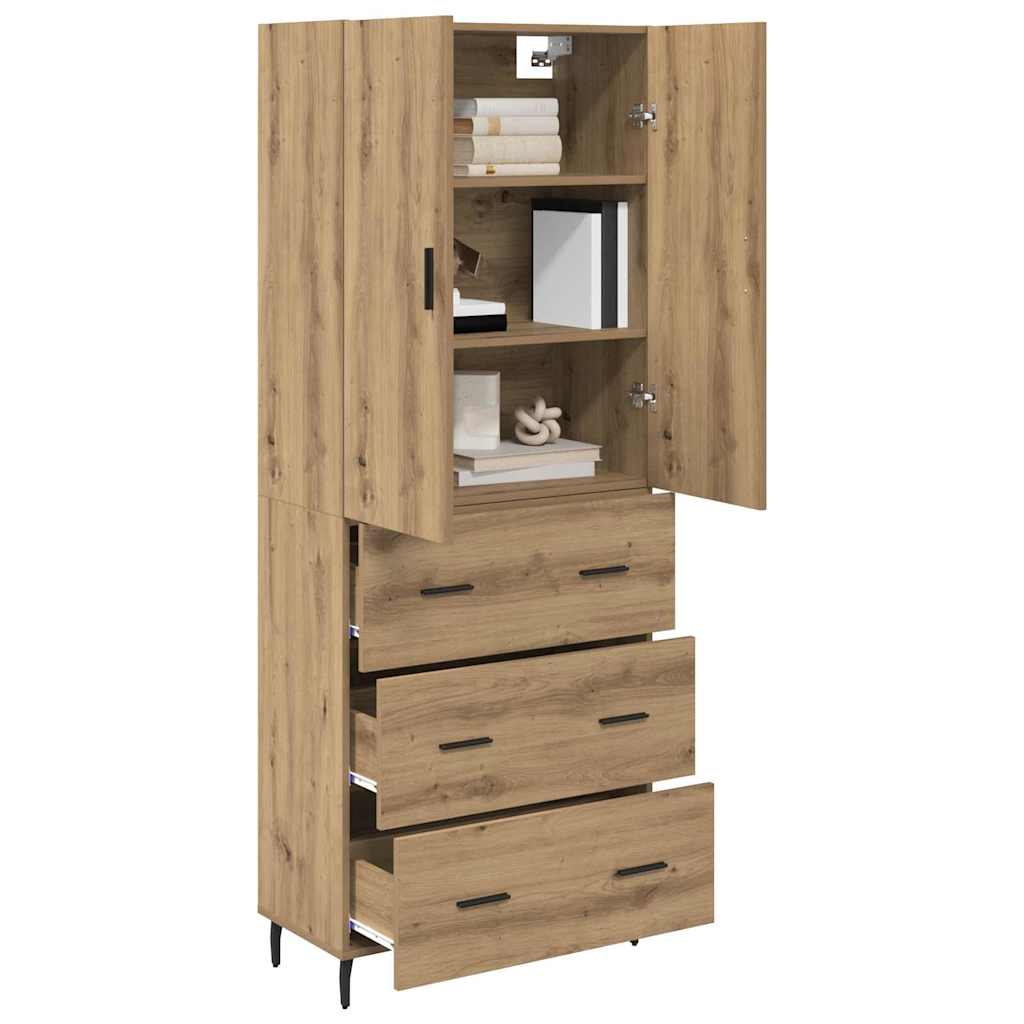 Highboard 2 stk. Artisan Egetræ 69,5 x 34 x 180 cm