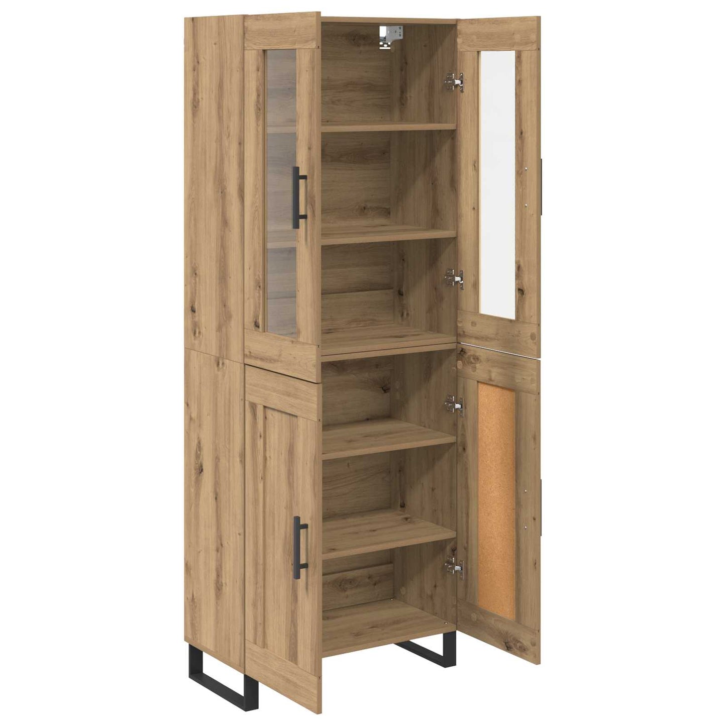 Highboard 2 stk. Artisan Egetræ 69,5 x 34 x 180 cm