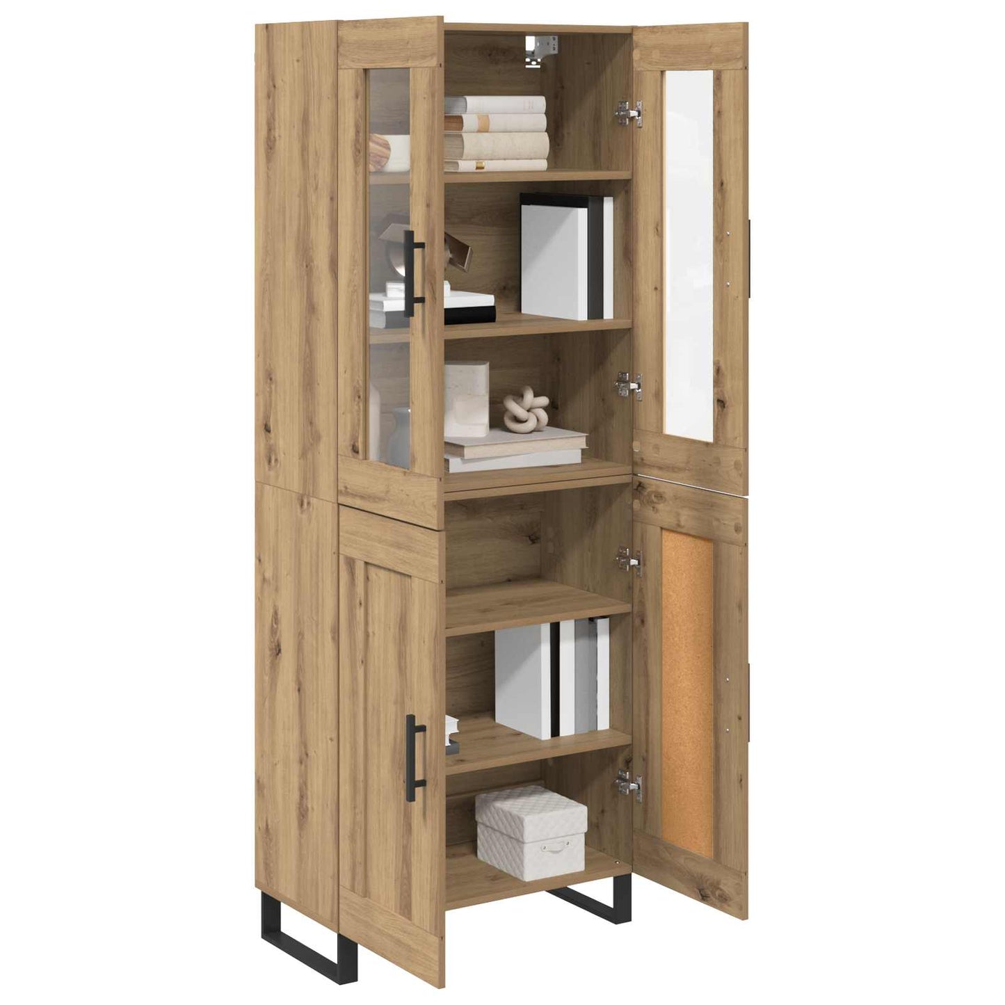 Highboard 2 stk. Artisan Egetræ 69,5 x 34 x 180 cm