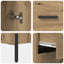 Highboard Artisan Egetræ 69,5 x 32,5 x 180 cm Konstrueret træ