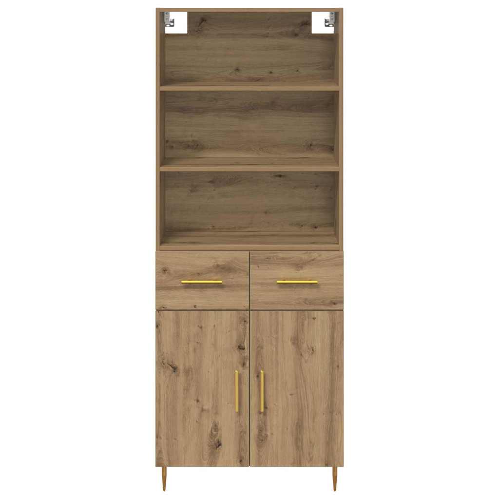 Highboard Artisan Egetræ 69,5 x 34 x 180 cm Konstrueret træ