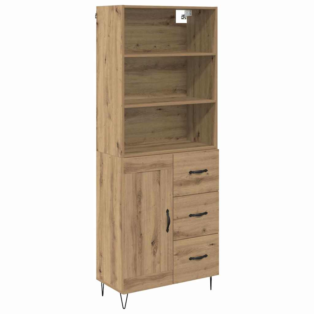 Highboard 2 stk. Artisan Egetræ 69,5 x 34 x 180 cm