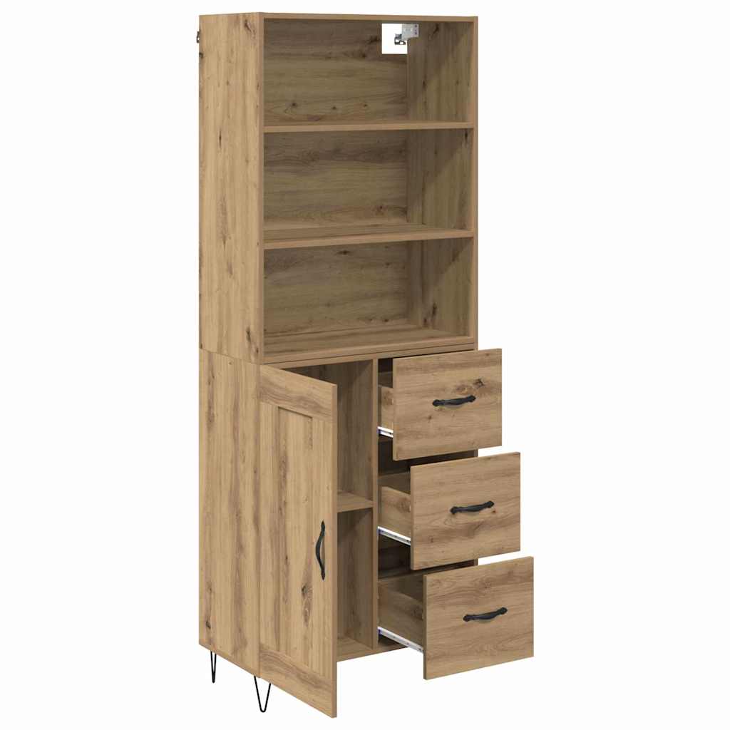 Highboard 2 stk. Artisan Egetræ 69,5 x 34 x 180 cm