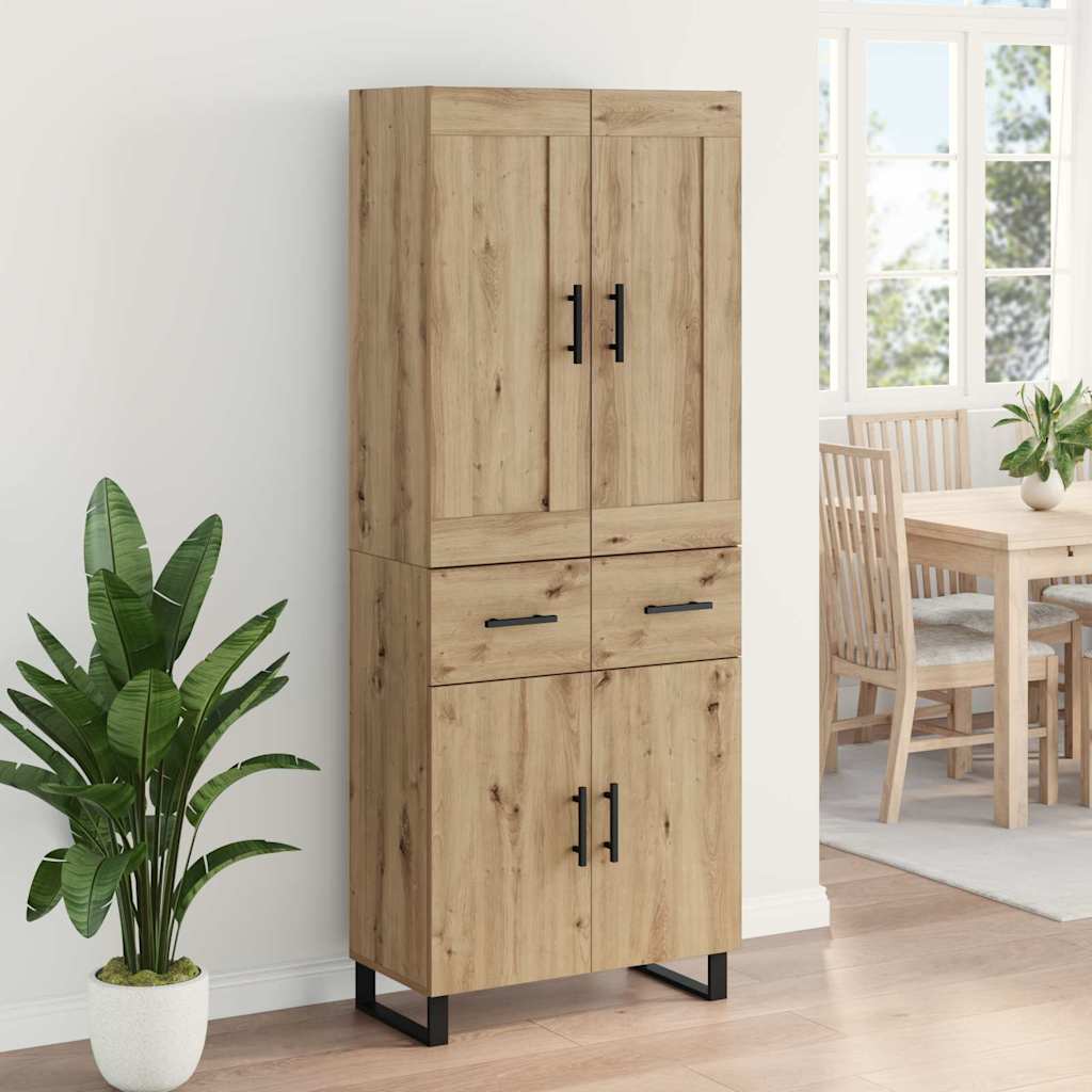 Highboard 2 stk. Artisan Egetræ 69,5 x 34 x 180 cm