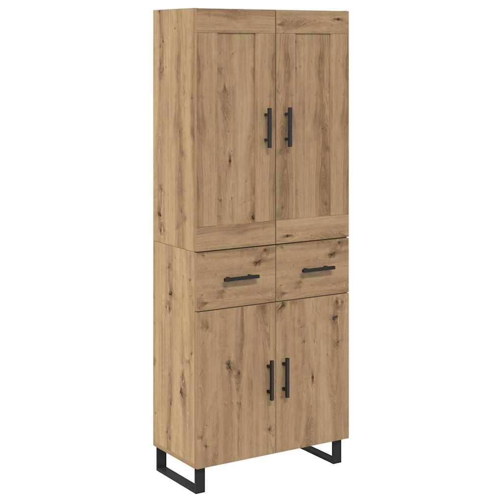 Highboard 2 stk. Artisan Egetræ 69,5 x 34 x 180 cm