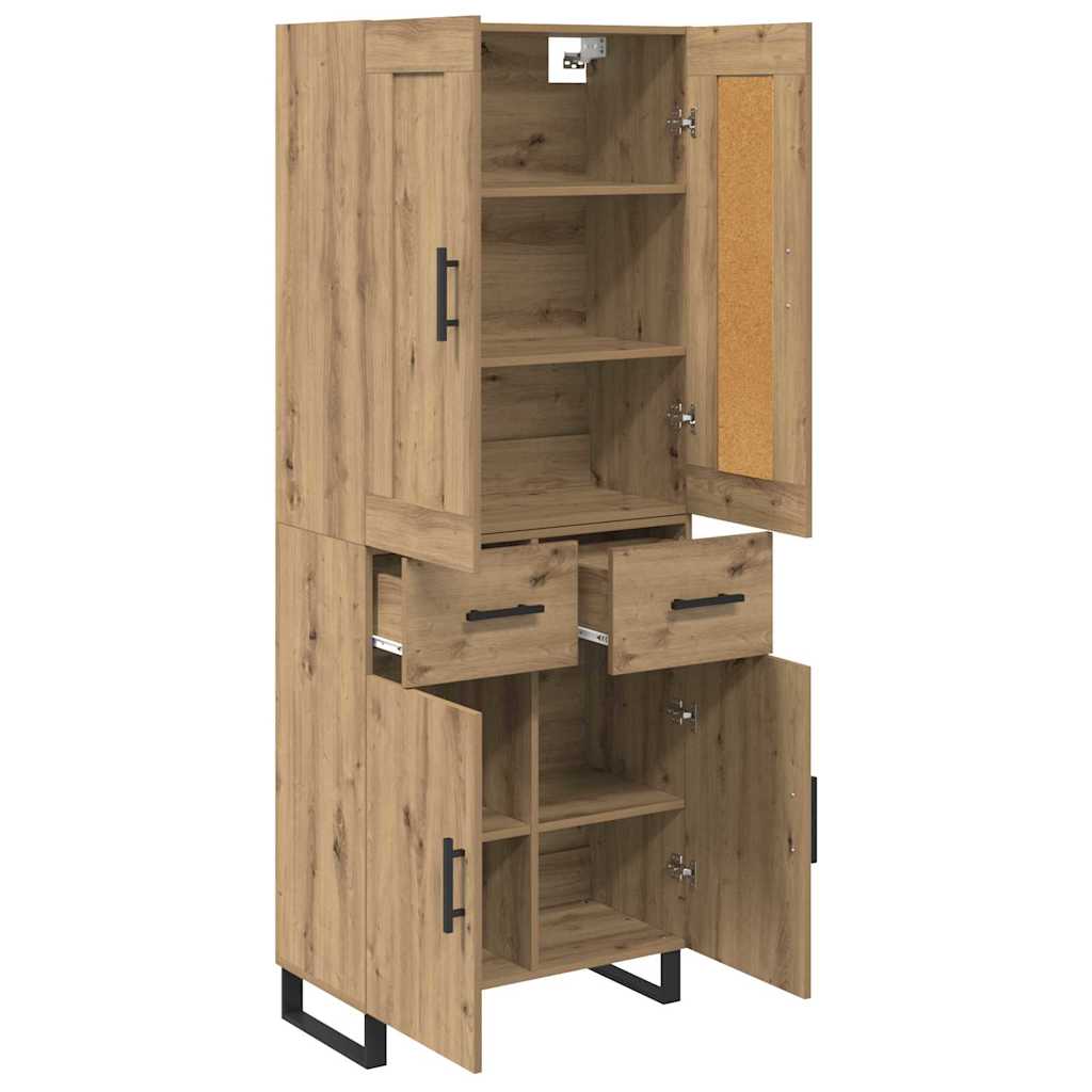 Highboard 2 stk. Artisan Egetræ 69,5 x 34 x 180 cm