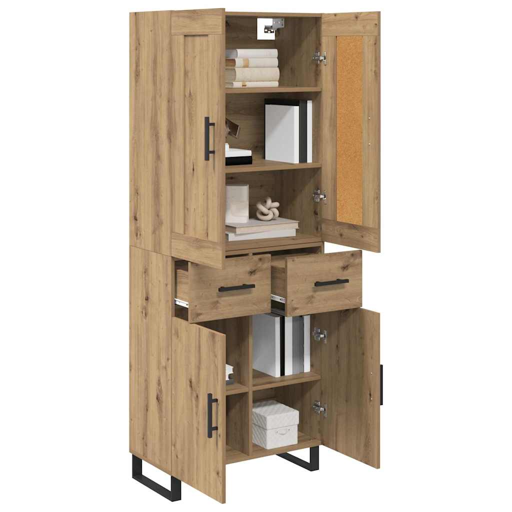 Highboard 2 stk. Artisan Egetræ 69,5 x 34 x 180 cm