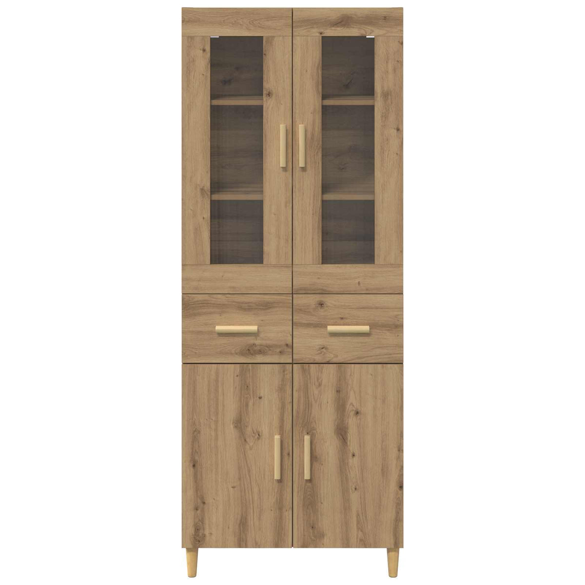 Highboard Artisan Egetræ 69,5 x 34 x 180 cm Konstrueret træ