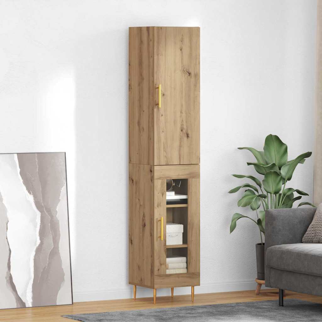 Highboard 2 stk. Artisan Egetræ 34,5 x 34 x 180 cm