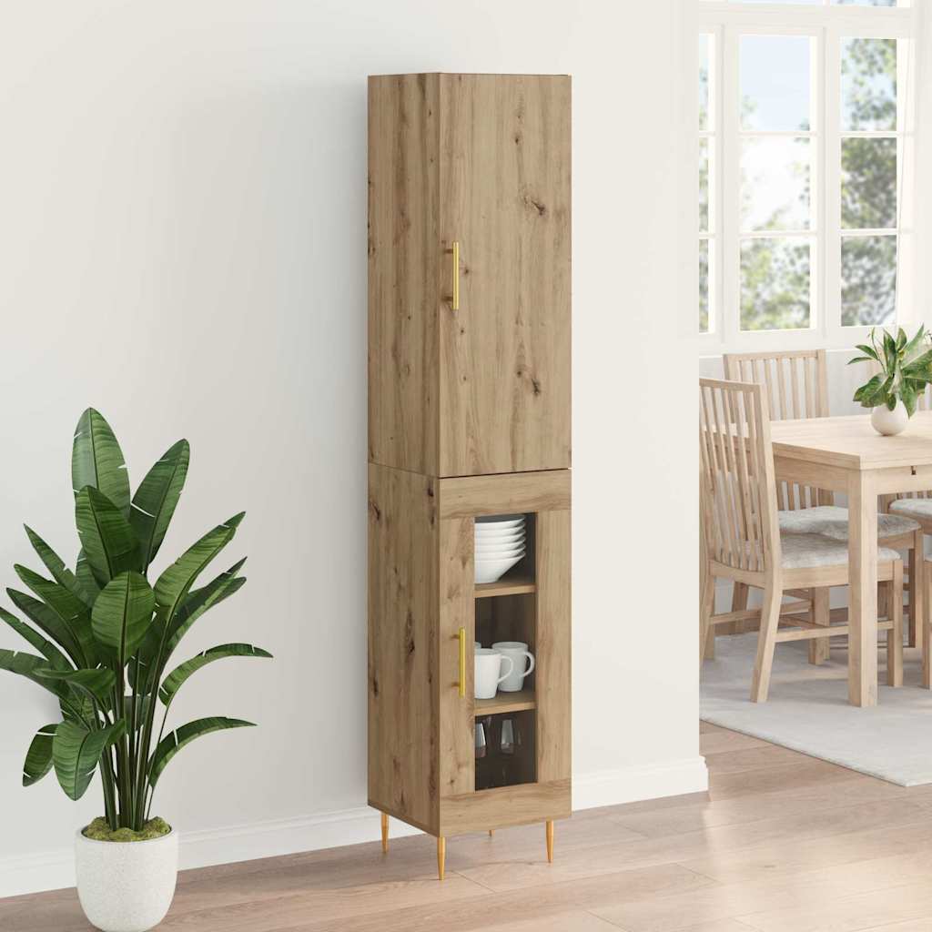 Highboard 2 stk. Artisan Egetræ 34,5 x 34 x 180 cm