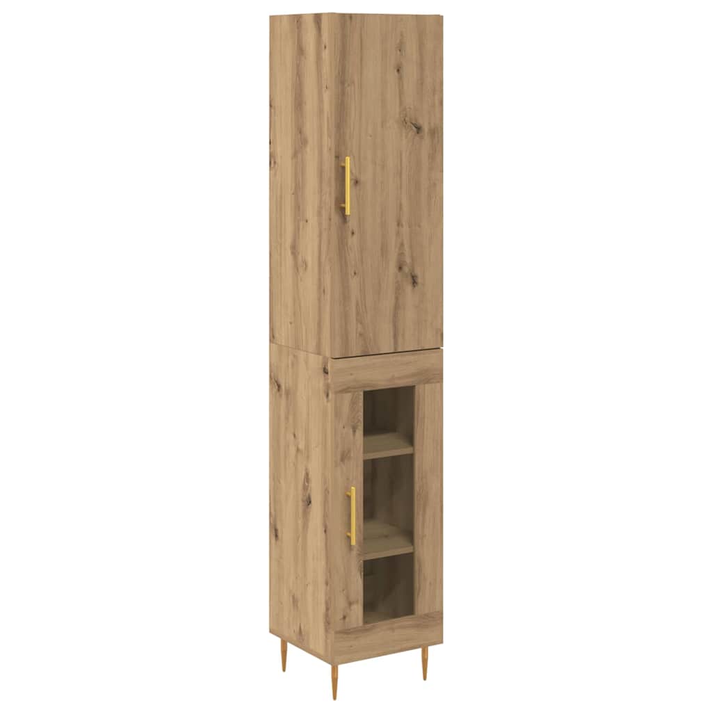 Highboard 2 stk. Artisan Egetræ 34,5 x 34 x 180 cm
