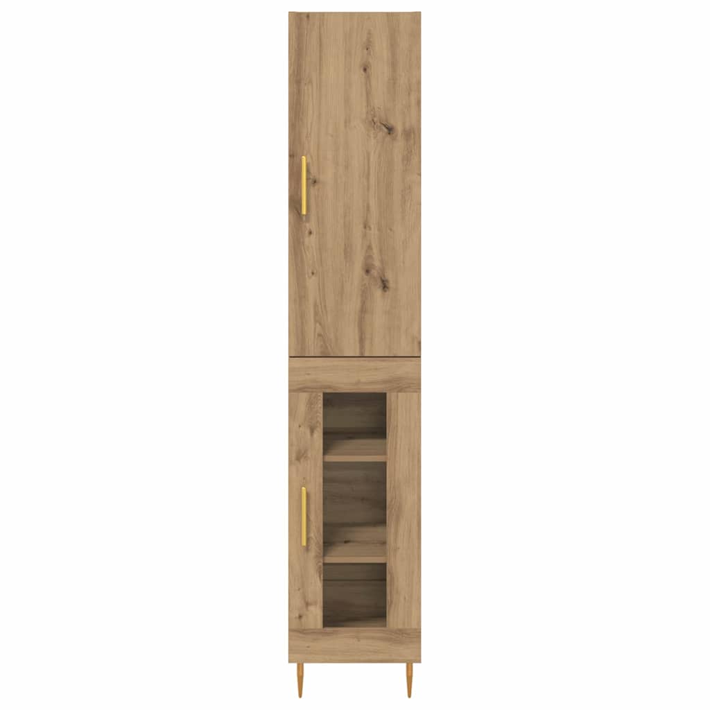 Highboard 2 stk. Artisan Egetræ 34,5 x 34 x 180 cm
