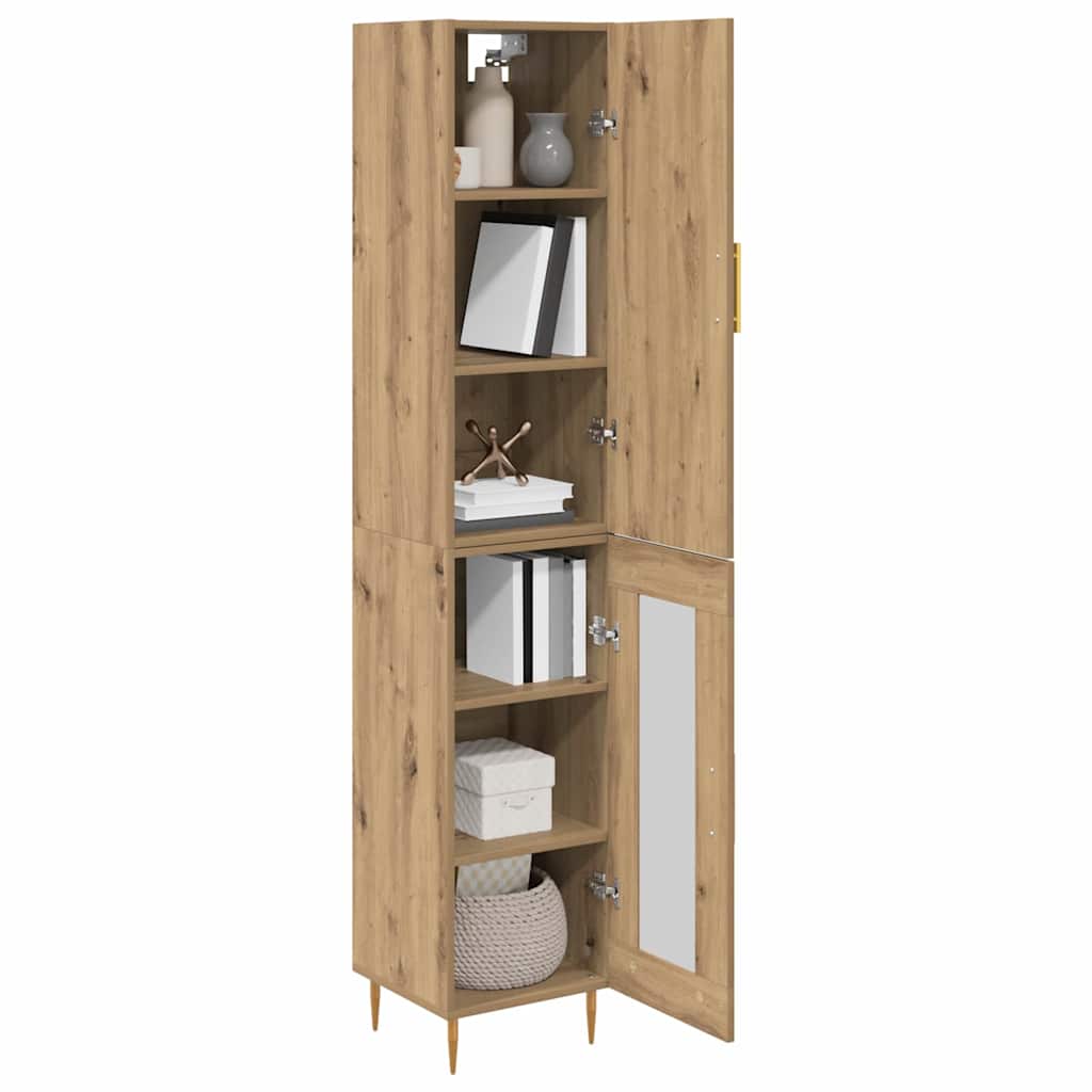 Highboard 2 stk. Artisan Egetræ 34,5 x 34 x 180 cm