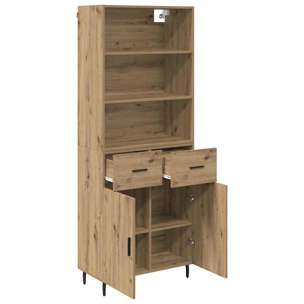 Highboard 2 stk. Artisan Egetræ 69,5 x 32,5 x 180 cm