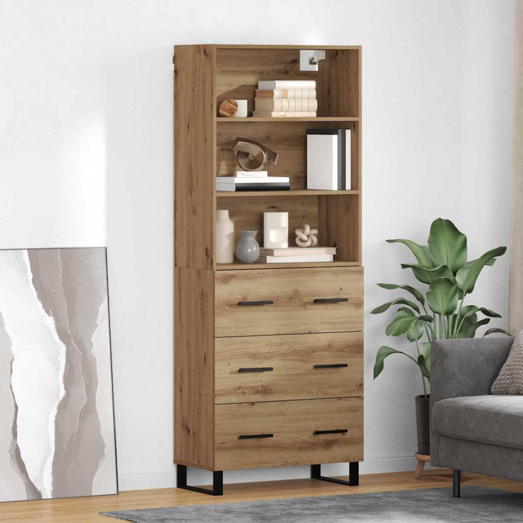 Highboard 2 stk. Artisan Egetræ 69,5 x 34 x 180 cm