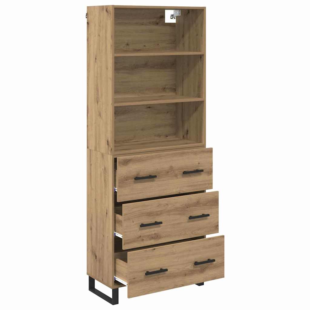 Highboard 2 stk. Artisan Egetræ 69,5 x 34 x 180 cm