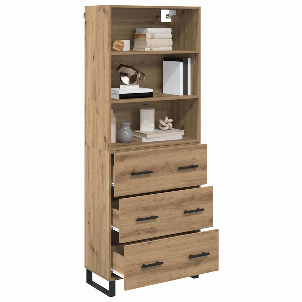 Highboard 2 stk. Artisan Egetræ 69,5 x 34 x 180 cm