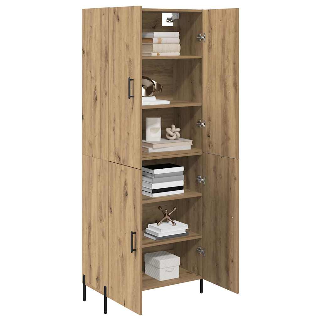 Highboard Artisan Egetræ 69,5 x 34 x 180 cm Konstrueret træ