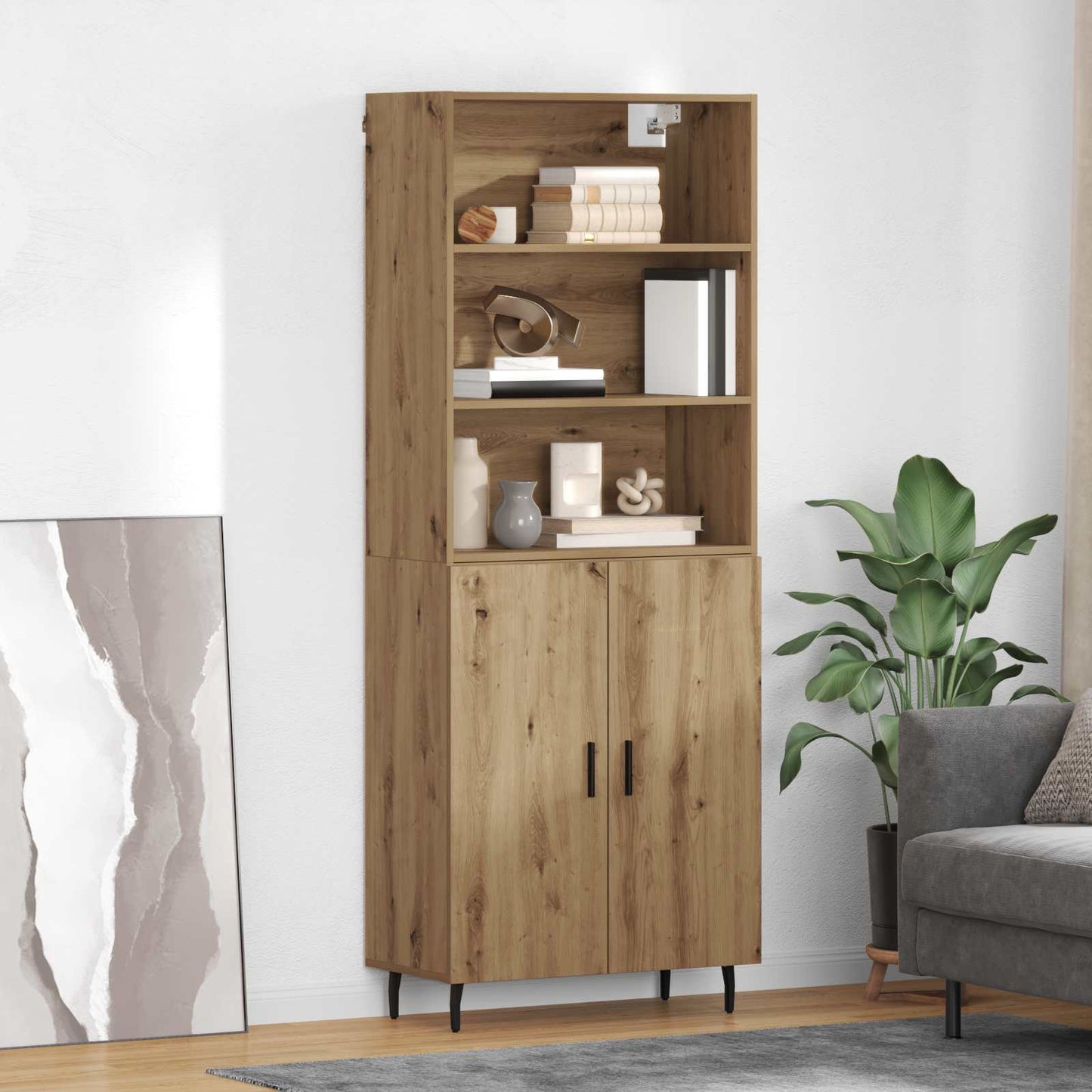 Highboard 2 stk. Artisan Egetræ 69,5 x 32,5 x 180 cm