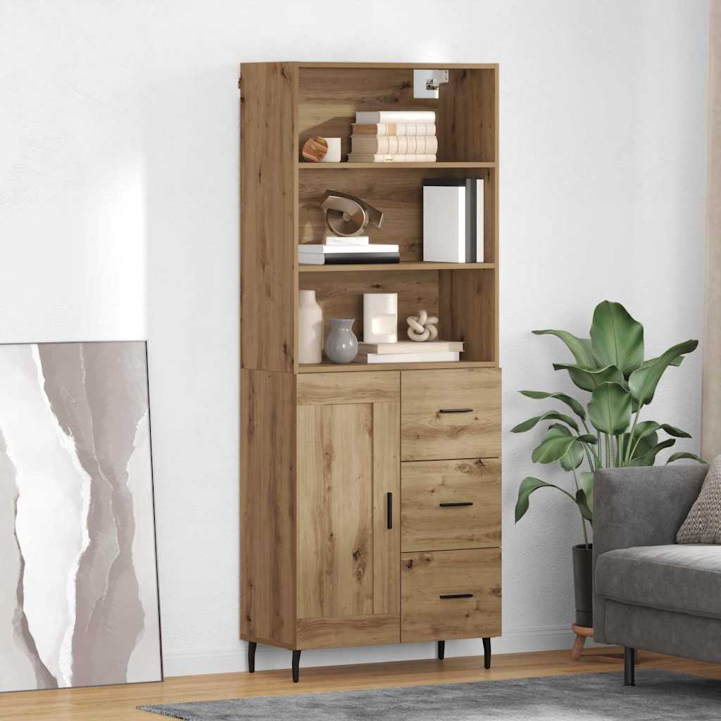 Highboard 2 stk. Artisan Egetræ 69,5 x 32,5 x 180 cm