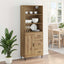 Highboard 2 stk. Artisan Egetræ 69,5 x 32,5 x 180 cm