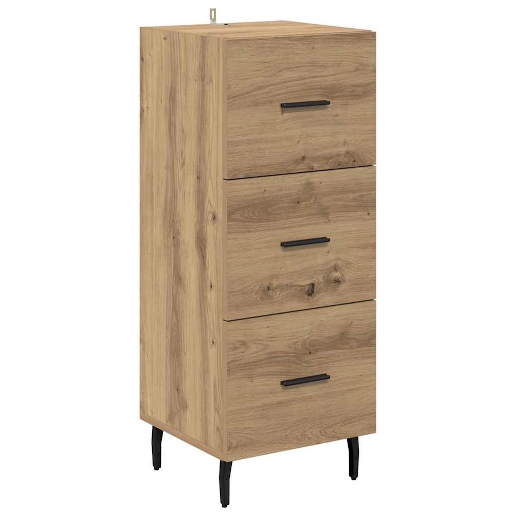 Highboard Artisan Egetræ 34,5 x 34 x 180 cm Konstrueret træ