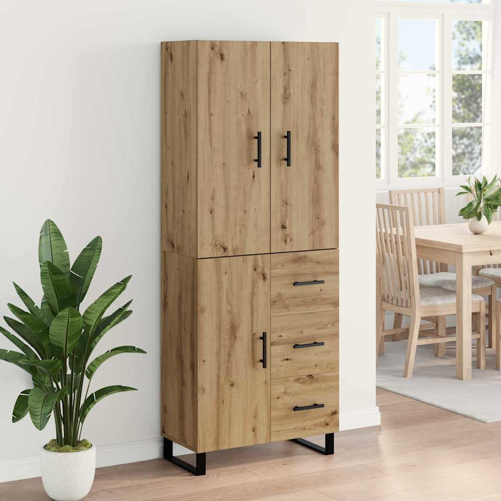 Highboard 2 stk. Artisan Egetræ 69,5 x 34 x 180 cm