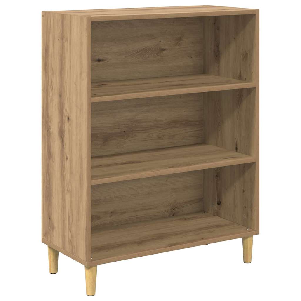 Highboard Artisan Egetræ 69,5 x 34 x 180 cm Ingeniørtræ og glas