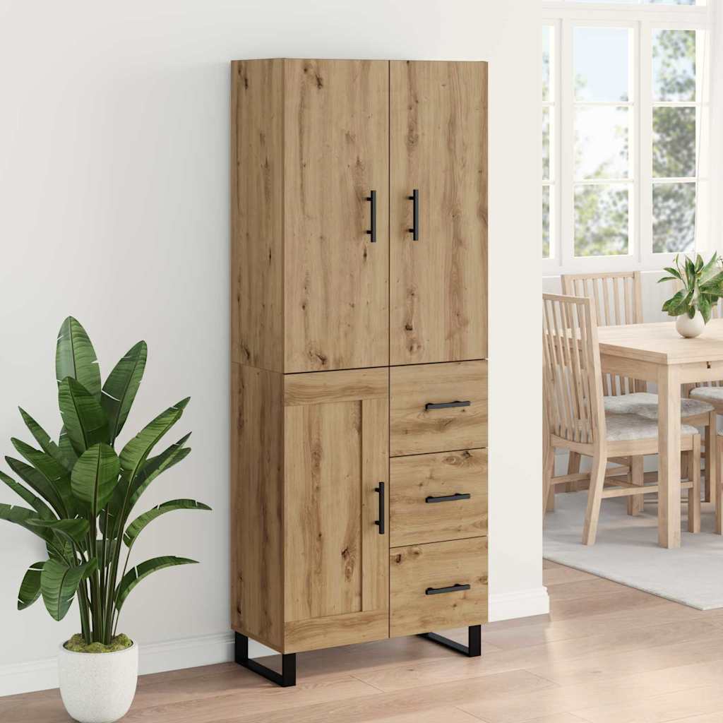 Highboard 2 stk. Artisan Egetræ 69,5 x 34 x 180 cm