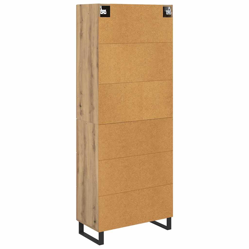 Highboard 2 stk. Artisan Egetræ 69,5 x 34 x 180 cm