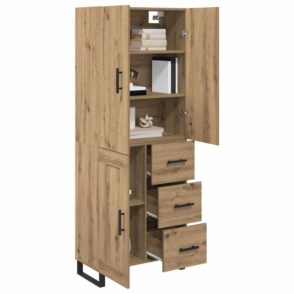 Highboard 2 stk. Artisan Egetræ 69,5 x 34 x 180 cm