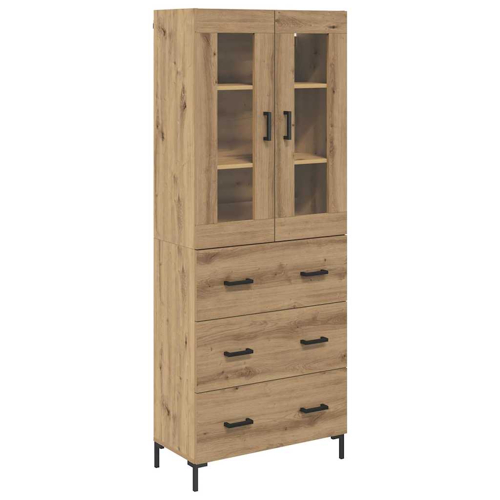 Highboard 2 stk. Artisan Egetræ 69,5 x 34 x 180 cm