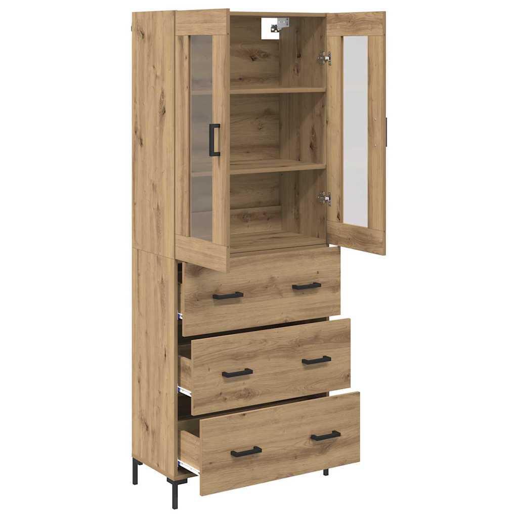 Highboard 2 stk. Artisan Egetræ 69,5 x 34 x 180 cm