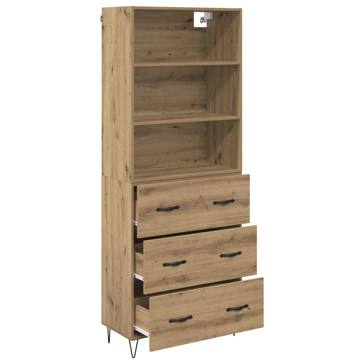 Highboard 2 stk. Artisan Egetræ 69,5 x 34 x 180 cm