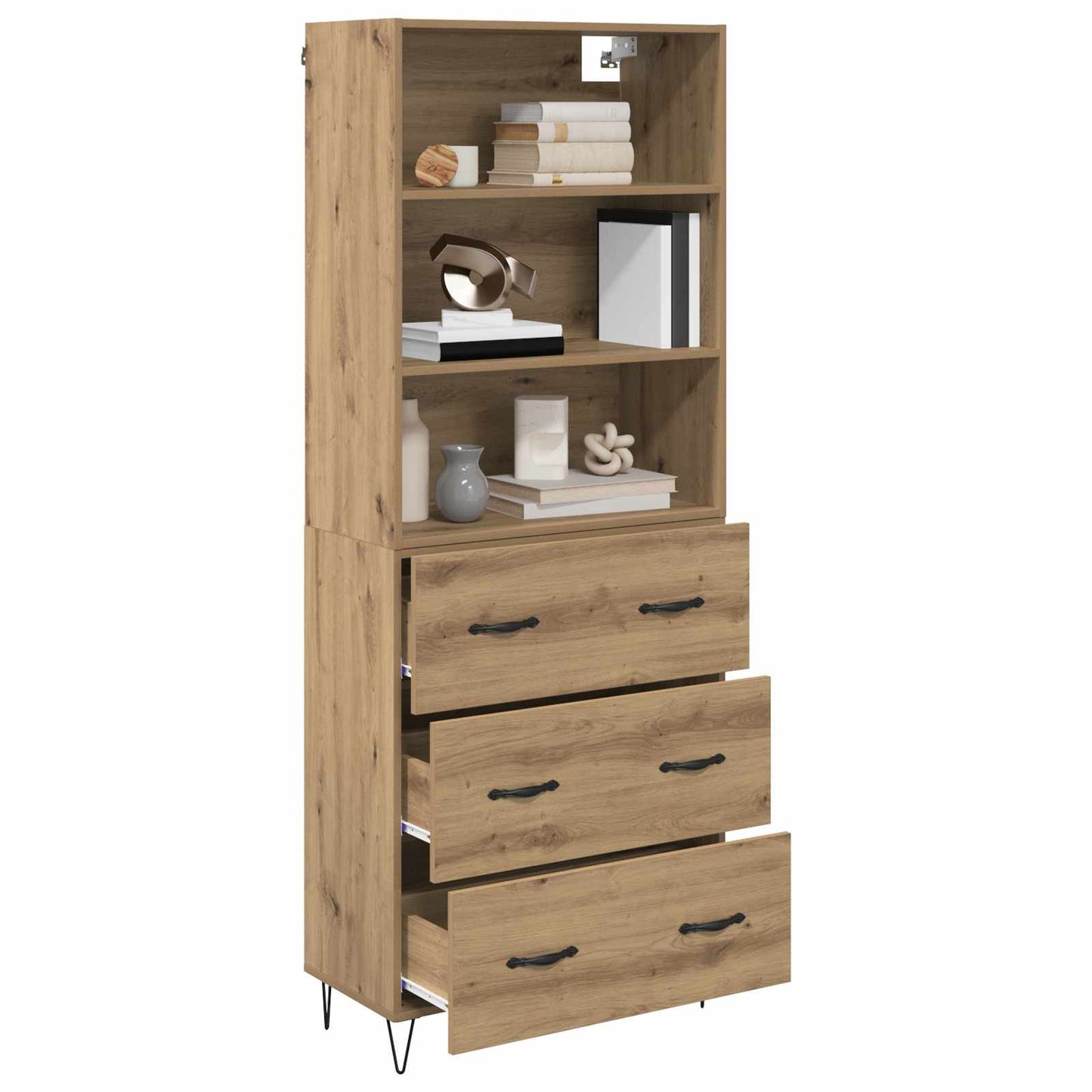 Highboard 2 stk. Artisan Egetræ 69,5 x 34 x 180 cm