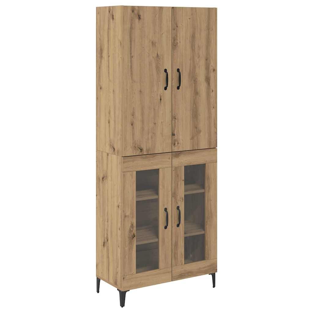 Highboard Artisan Egetræ 69,5 x 34 x 180 cm Konstrueret træ