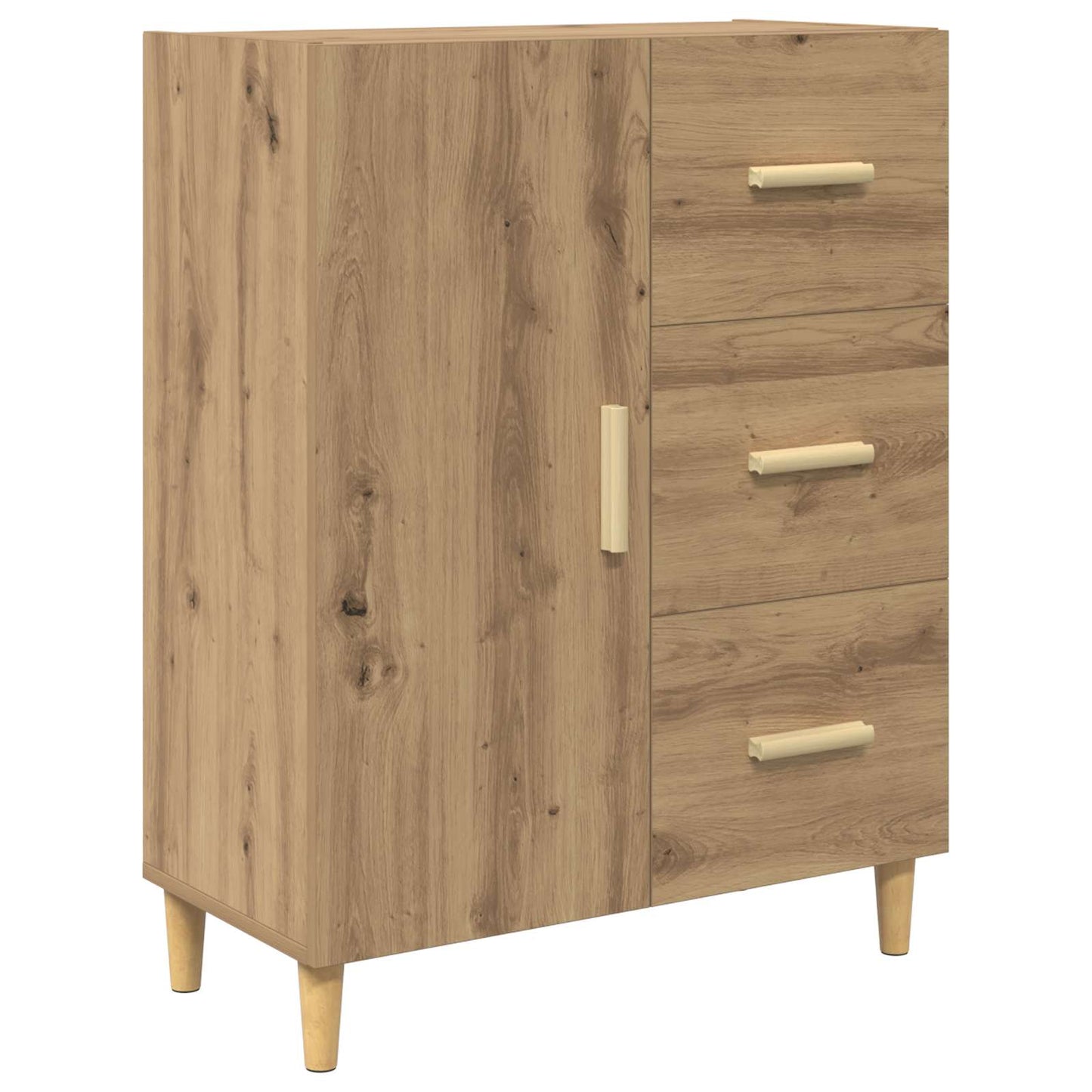 Highboard Artisan Egetræ 69,5 x 32,5 x 180 cm Konstrueret træ