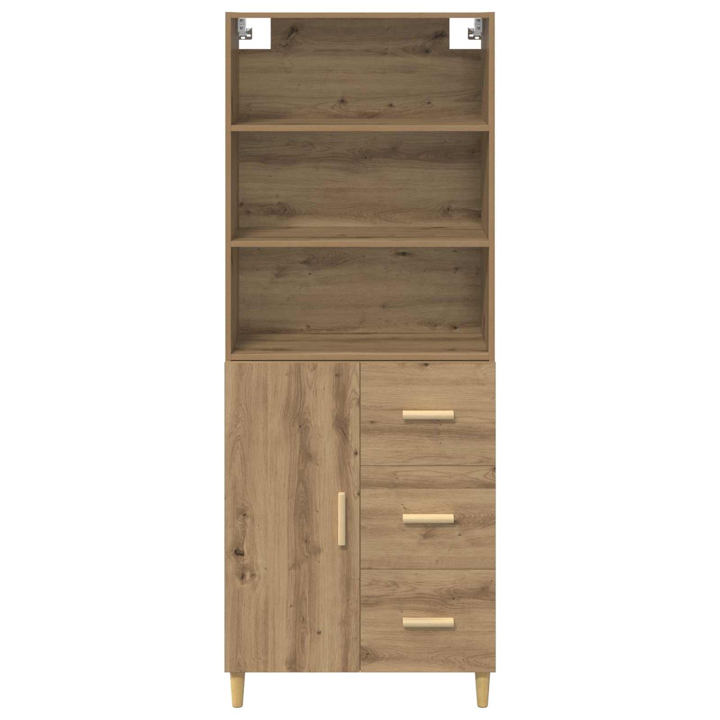 Highboard Artisan Egetræ 69,5 x 32,5 x 180 cm Konstrueret træ