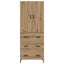 Highboard Artisan Egetræ 69,5 x 34 x 180 cm Konstrueret træ