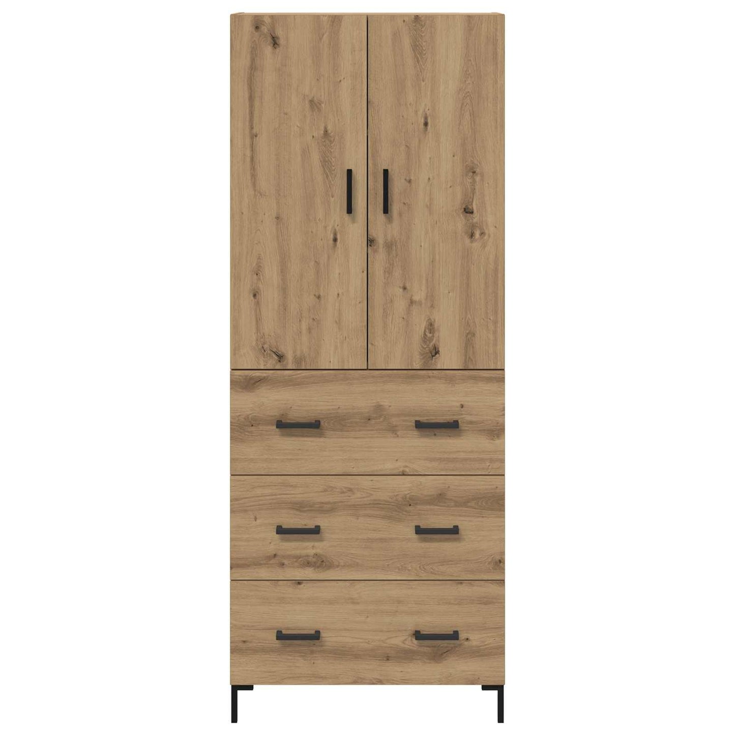 Highboard Artisan Egetræ 69,5 x 34 x 180 cm Konstrueret træ