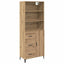 Highboard Artisan Egetræ 69,5 x 34 x 180 cm Konstrueret træ