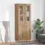 Highboard 2 stk. Artisan Egetræ 69,5 x 34 x 180 cm